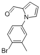 1-(4-BROMO-3-METHYLPHENYL)-1H-PYRROLE-2-CARBALDEHYDE 구조식 이미지