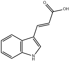 trans-3-Indoleacrylic acid 구조식 이미지