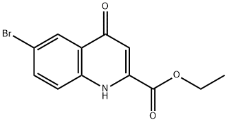 6-Bromo-1,4-dihydro-4-oxoquinoline-2-carboxylic acid ethyl ester Structure