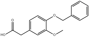 4-BENZYLOXY-3-METHOXYPHENYLACETIC ACID 구조식 이미지