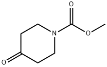 메틸4-옥소피페리딘-1-카르복실레이트 구조식 이미지