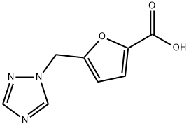 5-(1H-1,2,4-triazol-1-ylmethyl)-2-furoic acid 구조식 이미지