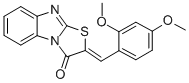2-(2,4-dimethoxybenzylidene)[1,3]thiazolo[3,2-a]benzimidazol-3(2H)-one 구조식 이미지