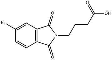 4-(5-BROMO-1,3-DIOXO-1,3-DIHYDRO-2H-ISOINDOL-2-YL)BUTANOIC ACID 구조식 이미지