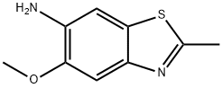 6-벤조티아졸아민,5-메톡시-2-메틸-(9Cl) 구조식 이미지