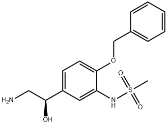 (R)-N-(5-(2-aMino-1-hydroxyethyl)-2-(benzyloxy)phenyl)MethanesulfonaMide Structure