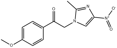 1-(4-METHOXYPHENYL)-2-(2-METHYL-4-NITRO-1H-IMIDAZOL-1-YL)ETHAN-1-ONE Structure