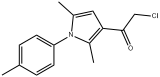2-CHLORO-1-[2,5-DIMETHYL-1-(4-METHYLPHENYL)-1H-PYRROL-3-YL]-1-ETHANONE 구조식 이미지