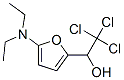 2-푸란메탄올,5-(디에틸아미노)–알파–(트리클로로메틸)- 구조식 이미지