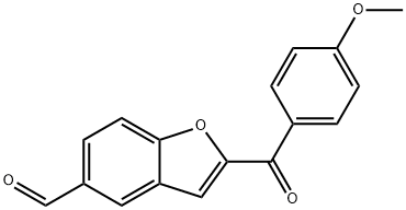 2-(4-METHOXYBENZOYL)-1-BENZOFURAN-5-CARBALDEHYDE Structure