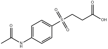 3-(4-ACETYLAMINO-BENZENESULFONYL)-PROPIONIC ACID Structure