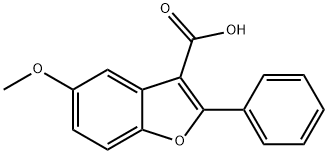 5-메톡시-2-페닐-1-벤조푸란-3-카르복실산 구조식 이미지
