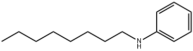 Benzenamine, N-octyl- 구조식 이미지