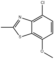 Benzothiazole, 4-chloro-7-methoxy-2-methyl- (9CI) Structure