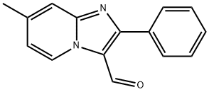 7-메틸-2-페닐-이미다조[1,2-A]피리딘-3-카발데하이드 구조식 이미지