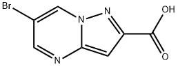 6-BROMO-PYRAZOLO[1,5-A]PYRIMIDINE-2-CARBOXYLIC ACID 구조식 이미지