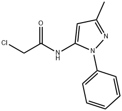 2-CHLORO-N-(3-METHYL-1-PHENYL-1H-PYRAZOL-5-YL)ACETAMIDE 구조식 이미지