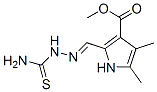 1H-Pyrrole-3-carboxylicacid,2-[[(aminothioxomethyl)hydrazono]methyl]-4,5-dimethyl-,methylester(9CI) 구조식 이미지