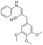 3-Anilino-2-(3,4,5-triMethoxybenzyl)acrylonitrile, (Mixture of cis/trans isoMers) 구조식 이미지