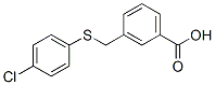 3-{[(4-CHLOROPHENYL)THIO]METHYL}BENZOIC ACID Structure