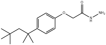 2-[4-(1,1,3,3-tetramethylbutyl)phenoxy]acetohydrazide 구조식 이미지