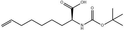 8-노넨산,2-[[(1,1-디메틸에톡시)카르보닐]아미노]-,(2S)- 구조식 이미지