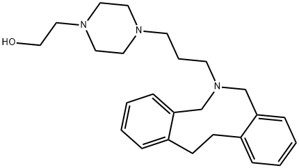 4-[3-(6,7,12,13-Tetrahydro-5H-dibenz[c,g]azonin-6-yl)propyl]-1-piperazineethanol Structure