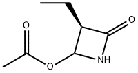 2-Azetidinone,4-(acetyloxy)-3-ethyl-,(3R)-(9CI) 구조식 이미지