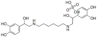 4,4'-[hexane-1,6-diylbis[imino(1-hydroxyethylene)]]dipyrocatechol sulphate  Structure