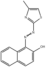 1-[(4-Methyl-2-thiazolyl)azo]-2-naphthol Structure