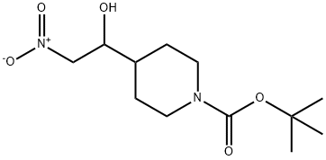 1-Boc-4-(1-hydroxy-2-nitroethyl)piperidine Structure