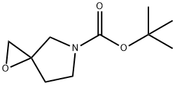 1-OXA-5-AZASPIRO[2.4]HEPTANE-5-CARBOXYLIC ACID, 1,1-DIMETHYLETHYL ESTER Structure