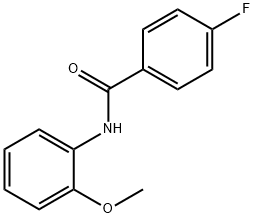 4-Fluoro-N-(2-Methoxyphenyl)benzaMide, 97% Structure