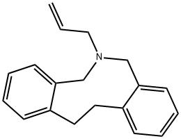 6-Allyl-6,7,12,13-tetrahydro-5H-dibenz[c,g]azonine Structure