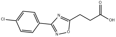 3-[3-(4-CHLOROPHENYL)-1,2,4-OXADIAZOL-5-YL]PROPANOIC ACID 구조식 이미지