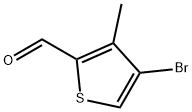 4-브로모-3-메틸티오펜-2-카르복사데하이드 구조식 이미지