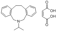 6-이소프로필-5,7,12,13-테트라히드로-6H-디벤즈(c,g)아조닌말레에이트 구조식 이미지