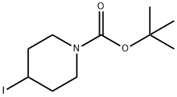 N-Boc-4-iodopiperidine 구조식 이미지