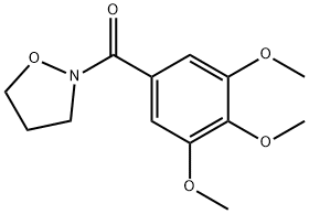 3,4,5-트리메톡시페닐(이속사졸리딘-2-일)케톤 구조식 이미지