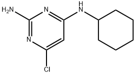 6-chloro-N~4~-cyclohexylpyrimidine-2,4-diamine Structure