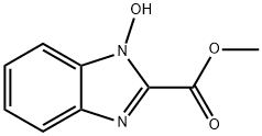 2-벤즈이미다졸카르복실산,1-히드록시-,메틸에스테르(8CI) 구조식 이미지