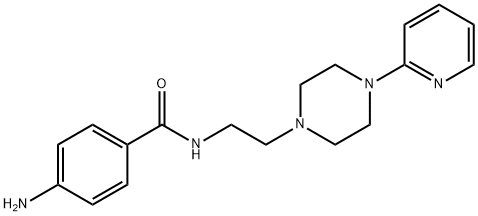 1-[2-[(4-Aminobenzoyl)amino]ethyl]-4-(2-pyridyl)piperazine Structure