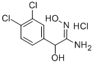 3,4-Dichloro-N,alpha-dihydroxybenzeneethanamidamide monohydrochloride Structure