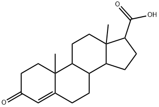 4-Androsten-3-one-5-ene-17-carboxylic acid Structure