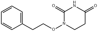2,4(1H,3H)-Pyrimidinedione, 5,6-dihydro-1-phenethyloxy- 구조식 이미지