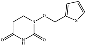 2,4(1H,3H)-Pyrimidinedione, 5,6-dihydro-1-(2-thenyloxy)- 구조식 이미지