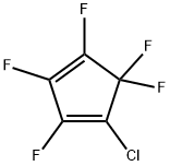 1-클로로-2,3,4,5,5-펜타플루오로-1,3-시클로펜타디엔 구조식 이미지