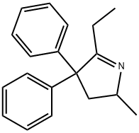 2-ETHYL-5-METHYL-3,3-DIPHENYLPYRROLINE 구조식 이미지