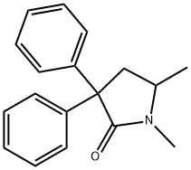 1,5-디메틸-3,3-디페닐-2-피롤리돈 구조식 이미지