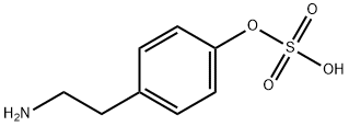1-(2-아미노에틸)-4-설포옥시-벤젠 구조식 이미지